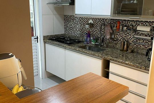 Cozinha de apartamento à venda com 3 quartos, 81m² em Vila Cruz das Almas, São Paulo