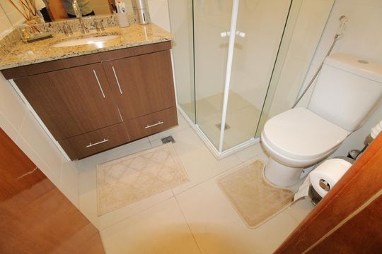 Banheiro de apartamento para alugar com 3 quartos, 95m² em Jardim Aquarius, São José dos Campos