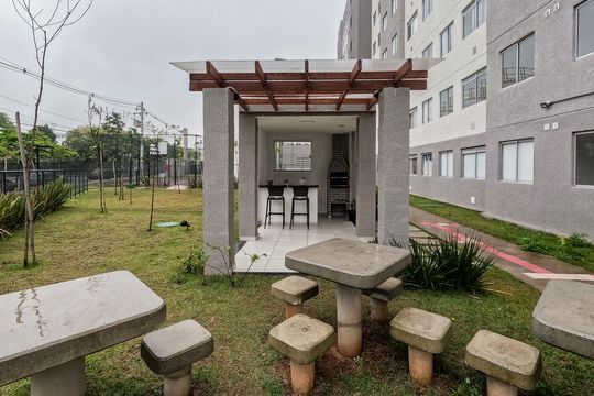 Área comum - Churrasqueira de apartamento para alugar com 2 quartos, 32m² em Jaraguá, São Paulo