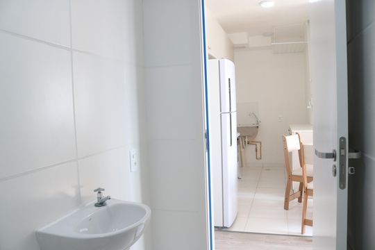 Banheiro de apartamento para alugar com 2 quartos, 33m² em Vila Leopoldina, São Paulo