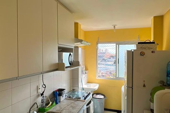 Cozinha de apartamento para alugar com 3 quartos, 65m² em Vila das Belezas, São Paulo