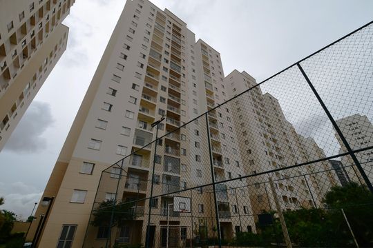 Fachada do bloco de apartamento à venda com 3 quartos, 64m² em Bonfim, Campinas