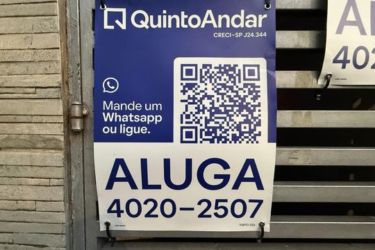 Placa  de casa para alugar com 1 quarto, 30m² em Campo Belo, São Paulo