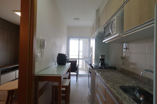 Cozinha de apartamento para alugar com 2 quartos, 45m² em Jardim Palma Travassos, Ribeirão Preto