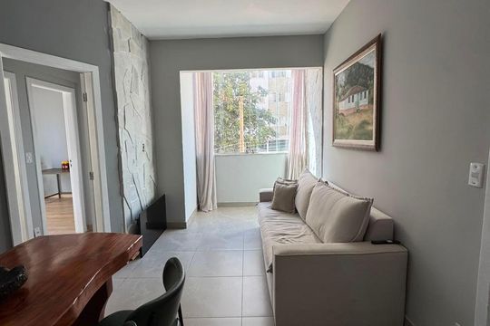 sala de apartamento para alugar com 2 quartos, 50m² em Nova Suíça, Belo Horizonte