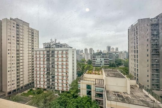 Vista Varanda de apartamento para alugar com 1 quarto, 42m² em Brooklin, São Paulo