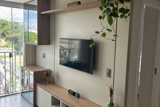 Sala de apartamento para alugar com 2 quartos, 50m² em Planalto, Belo Horizonte