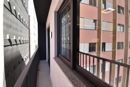 Sacada do Studio de kitnet/studio para alugar com 1 quarto, 25m² em Centro, Curitiba