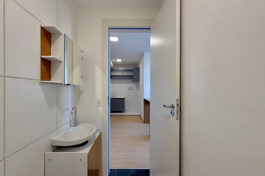 Banheiro de apartamento para alugar com 2 quartos, 36m² em Jardim São Luís, São Paulo