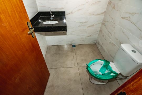 Banheiro da Suíte 2 de casa à venda com 2 quartos, 87m² em Jardim Leblon, Belo Horizonte