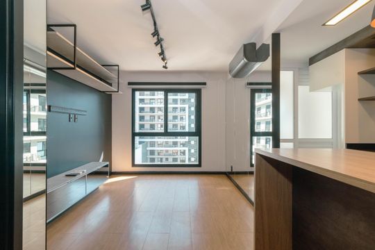 Sala de apartamento para alugar com 1 quarto, 48m² em Jardim do Salso, Porto Alegre