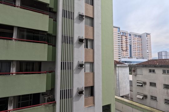 Vista da Varanda da Sala de apartamento para alugar com 2 quartos, 119m² em Vila Mathias, Santos