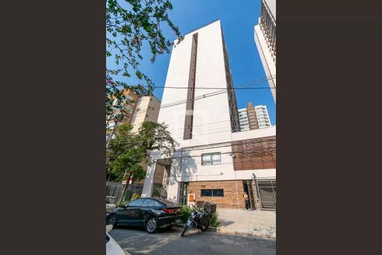 Fachada do Prédio de apartamento para alugar com 1 quarto, 29m² em Jardim Prudência, São Paulo