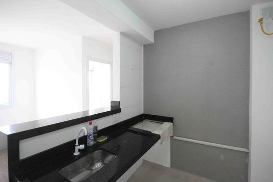 Cozinha de apartamento à venda com 2 quartos, 35m² em Jardim Adutora, São Paulo