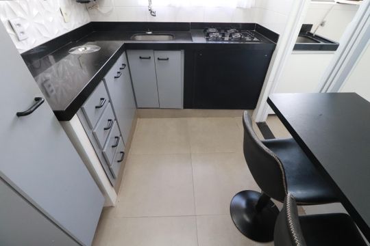 Cozinha  de apartamento para alugar com 2 quartos, 60m² em Jardim Macedo, Ribeirão Preto