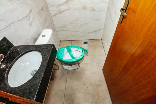 Banheiro do Quarto 1 de casa à venda com 2 quartos, 87m² em Jardim Leblon, Belo Horizonte