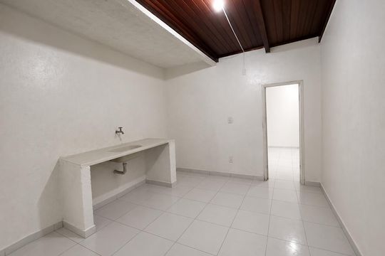 Cozinha de apartamento para alugar com 1 quarto, 35m² em Botafogo (Justinópolis), Ribeirão das Neves