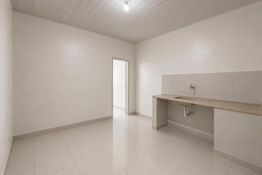 Cozinha de apartamento para alugar com 1 quarto, 35m² em Botafogo (Justinópolis), Ribeirão das Neves