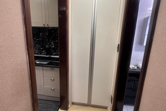 Cozinha de apartamento para alugar com 1 quarto, 36m² em Centro, São Vicente