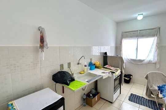 Cozinha de apartamento para alugar com 2 quartos, 44m² em Vila Sadokim, Guarulhos