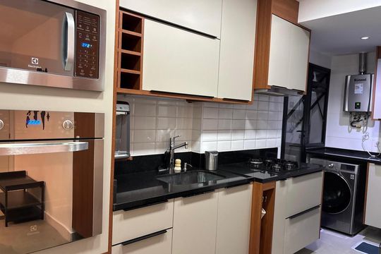 Cozinha de apartamento à venda com 3 quartos, 93m² em Andaraí, Rio de Janeiro