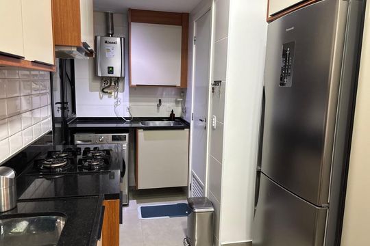 Cozinha de apartamento à venda com 3 quartos, 93m² em Andaraí, Rio de Janeiro