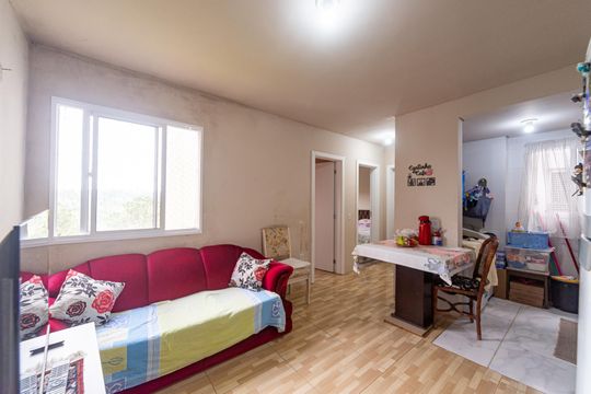 Sala/Cozinha de apartamento para alugar com 2 quartos, 50m² em Sítio São José, Viamão