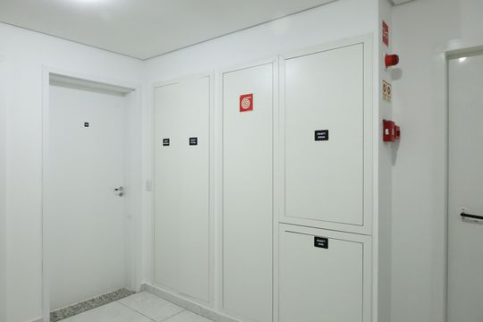 Área comum - Saguão do andar de apartamento à venda com 2 quartos, 56m² em Vila Giordano, São Paulo