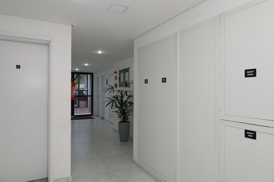 Área comum - Saguão do prédio de apartamento à venda com 2 quartos, 56m² em Vila Giordano, São Paulo