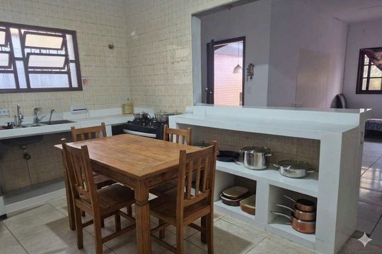 Cozinha de casa para alugar com 2 quartos, 260m² em Canto do Forte, Praia Grande