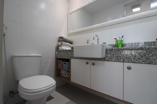Banheiro da suíte 1 de apartamento à venda com 3 quartos, 117m² em Freguesia (jacarepaguá), Rio de Janeiro