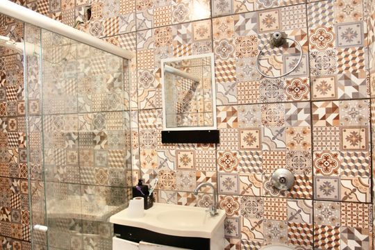 Banheiro Social de casa à venda com 3 quartos, 130m² em Santa Helena, Contagem