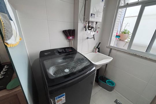 Área de Serviço de apartamento à venda com 2 quartos, 89m² em Recreio dos Bandeirantes, Rio de Janeiro