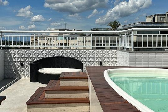 Área externa de apartamento à venda com 3 quartos, 141m² em Maria Paula, Niterói