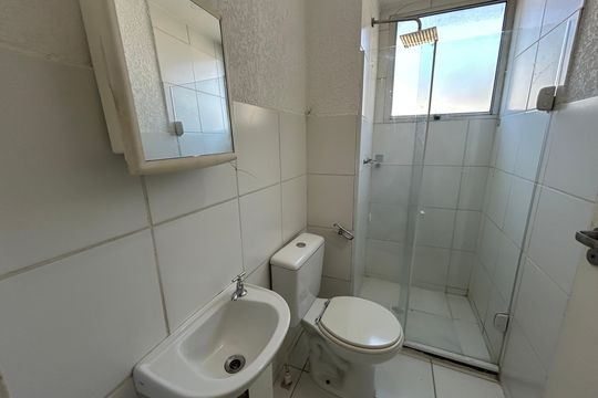 Banheiro de apartamento para alugar com 2 quartos, 45m² em Água Santa, Rio de Janeiro