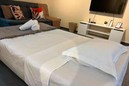 Sala de apartamento para alugar com 1 quarto, 35m² em Jardim Leonor, Campinas