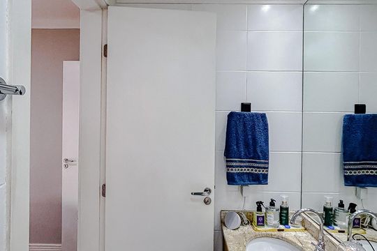 Banheiro da Suíte de apartamento para alugar com 3 quartos, 68m² em Guaiauna, São Paulo