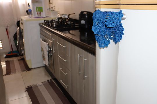 Cozinha de apartamento à venda com 2 quartos, 41m² em Vila Alpina, São Paulo