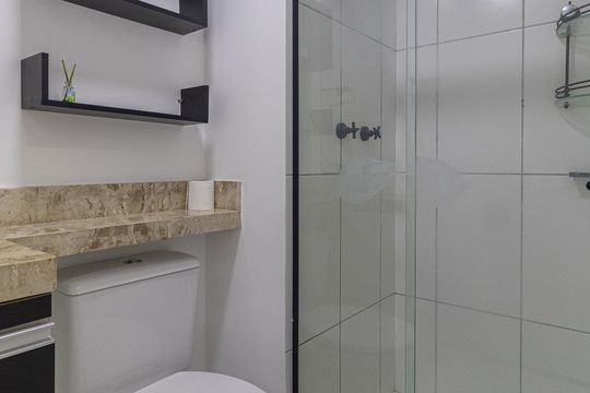 Banheiro  de apartamento para alugar com 2 quartos, 47m² em Vila Curuçá Velha, São Paulo