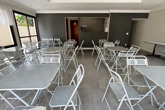 Salão de Festas de apartamento para alugar com 2 quartos, 76m² em Vila Assunção, Santo André