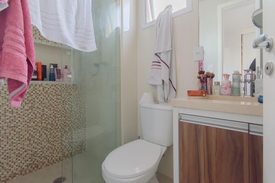 Banheiro da Suíte de apartamento para alugar com 2 quartos, 69m² em Ipiranga, São Paulo