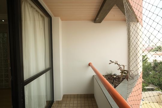 Varanda da Sala de apartamento à venda com 2 quartos, 84m² em Vila Valparaíso, Santo André