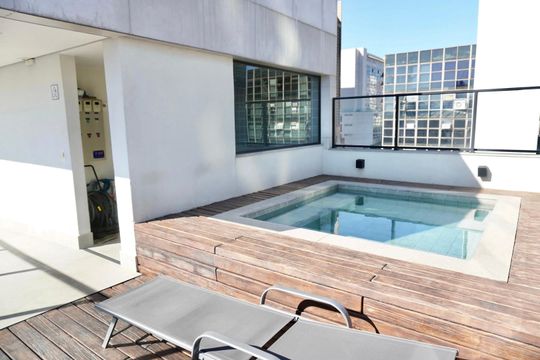 Área comum - Piscina de apartamento para alugar com 2 quartos, 58m² em Lourdes, Belo Horizonte