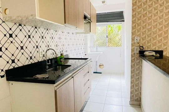 Cozinha de apartamento para alugar com 2 quartos, 76m² em Jardim Isis, Cotia