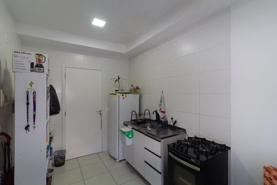 Cozinha de apartamento à venda com 1 quarto, 29m² em Vila Alpina, São Paulo