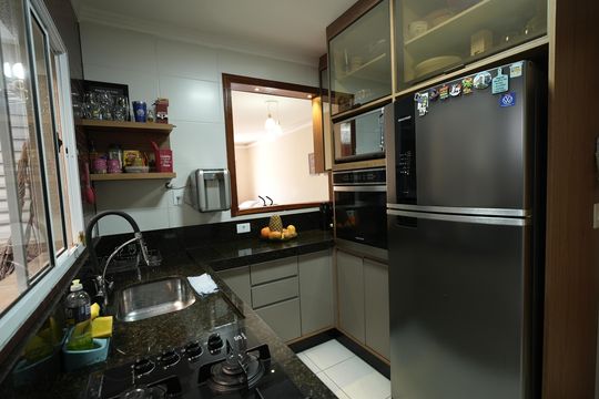 Cozinha de apartamento à venda com 3 quartos, 80m² em Utinga, Santo André