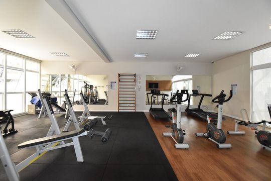 Área comum - Academia de kitnet/studio para alugar com 1 quarto, 27m² em Centro, Curitiba