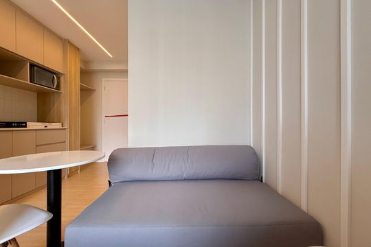 Sala de kitnet/studio para alugar com 1 quarto, 27m² em Brooklyn, São Paulo