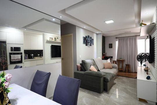 Sala de apartamento à venda com 3 quartos, 69m² em Jaguaribe, Osasco