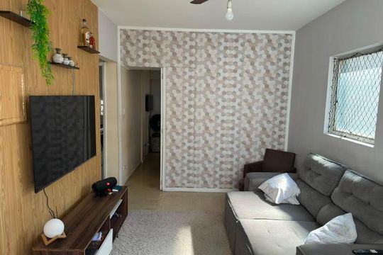 Sala de apartamento para alugar com 1 quarto, 35m² em Itararé, São Vicente